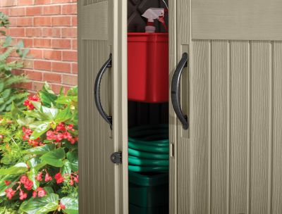A collection of reviews of the Rubbermaid vertical storage shed