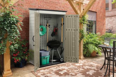 Rubbermaid 2FT X 2.5FT Compact Vertical Shed (FG374901OLVSS)