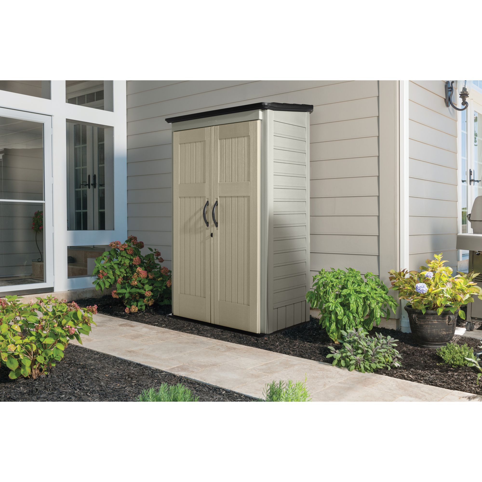 Rubbermaid 2FT X 2.5FT Compact Vertical Shed (FG374901OLVSS)