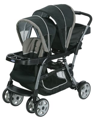 graco double stroller 3 wheels