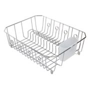 Neat-O neat-o stylish sturdy stainless steel metal wire medium dish drainer  drying rack (stainless steel, chrome)