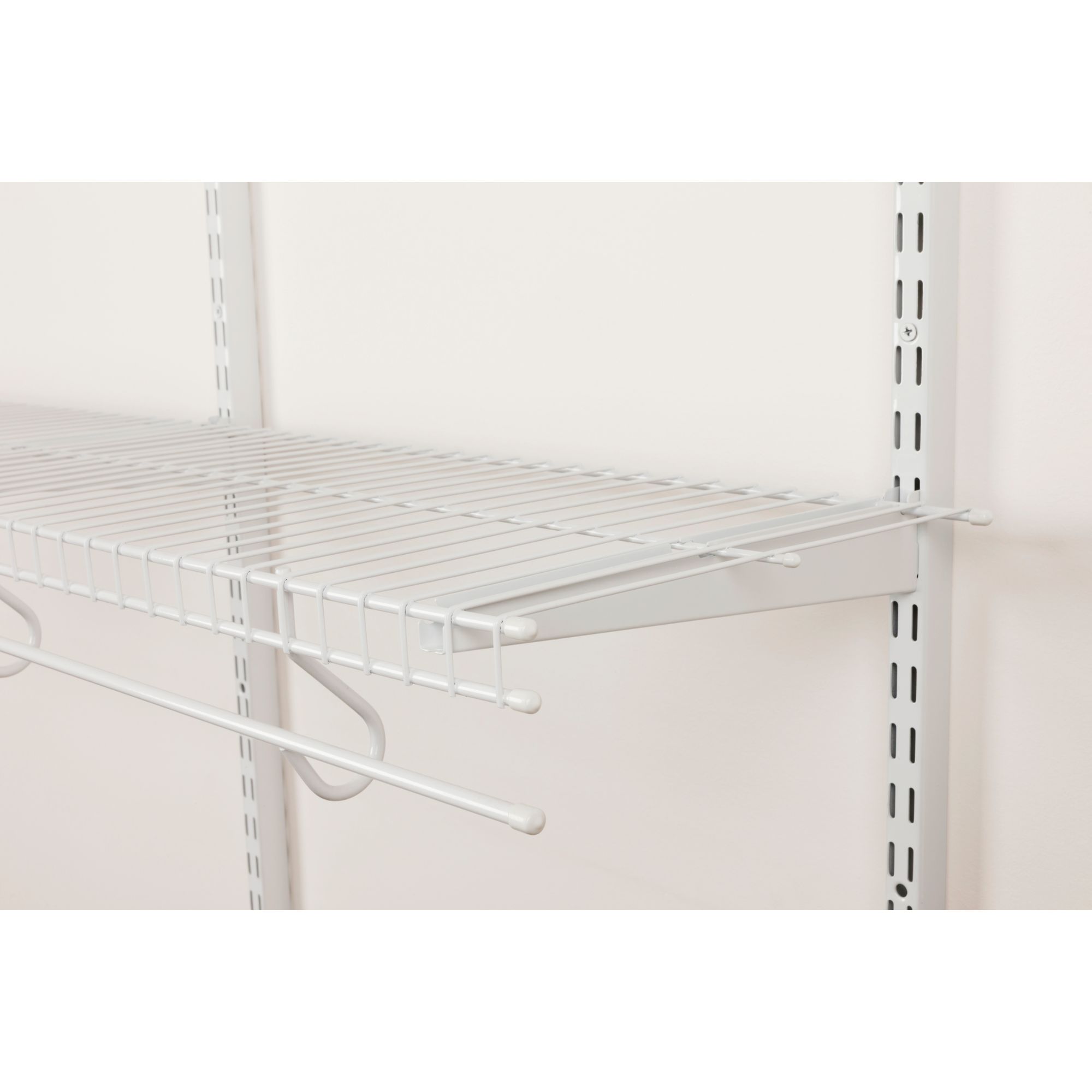 Rubbermaid FreeSlide 8-ft x 12-in White Universal Wire Shelf at