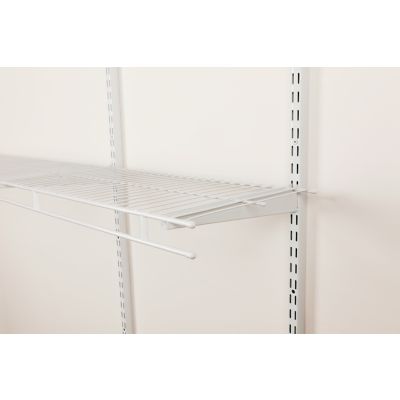 Rubbermaid Direct Mount Closet Shelf Liner for Closet Storage, White, 10' x  12 