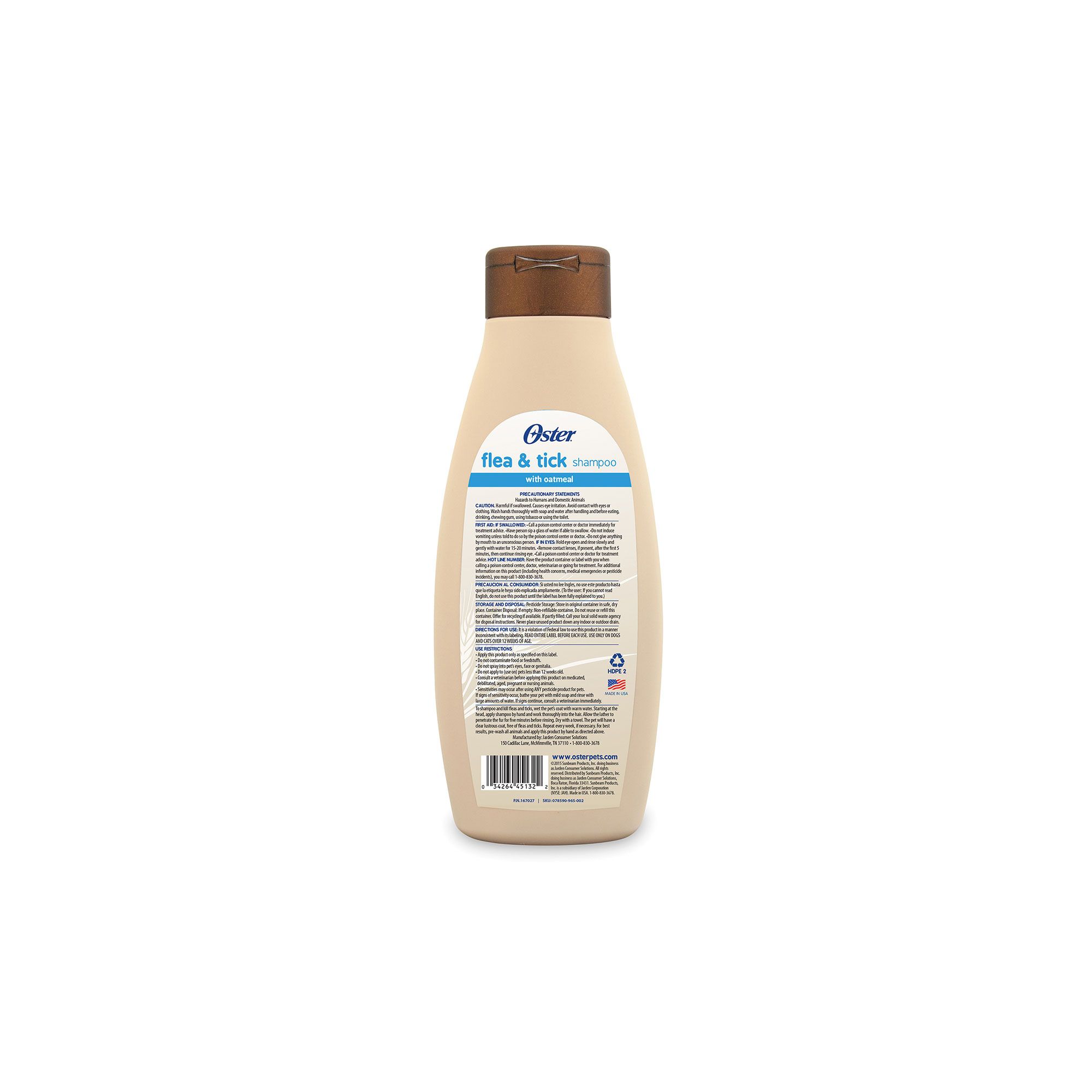 Oatmeal flea clearance and tick shampoo