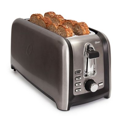 Oster® Black Stainless Collection 4-Slice Long Slot Toaster