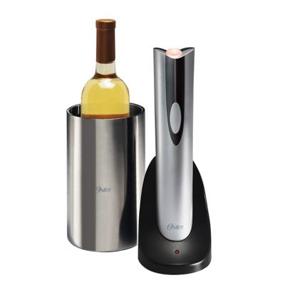 Oster® Silver Electric Wine Opener with Chiller