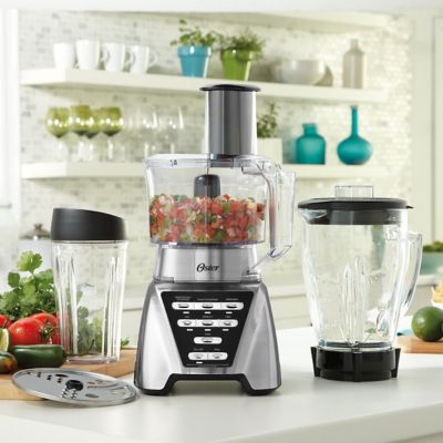 Oster Blender, Pro 1200 with Glass Jar, 24-Ounce Smoothie Cup, Brushed  Nickel