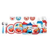 Sesame Street Kids Utensils Set Elmo Fork & Spoon 6mo+ Toddler Dishwasher  Safe