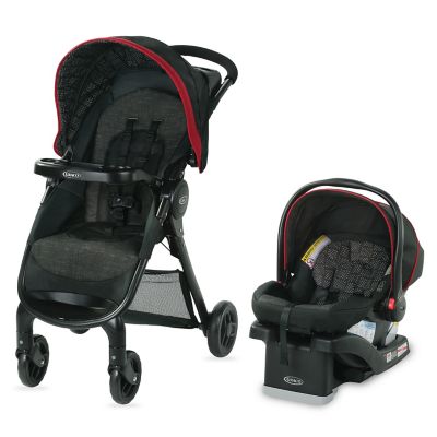 graco stroller red and black