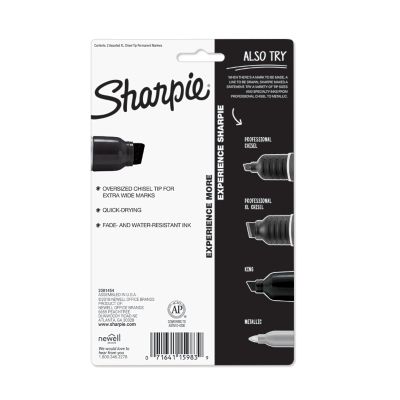  Sharpie 44001 Oversized Chisel Tip Extra Wide Magnum