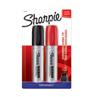 Sharpie Rub-A-Dub Permanent Laundry Marker, Fine Point, Black - 2 pack