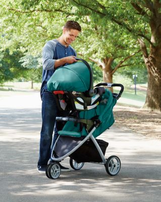 graco teal travel system