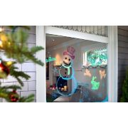 snowman drawing on window with neon dry erase markers image number 5