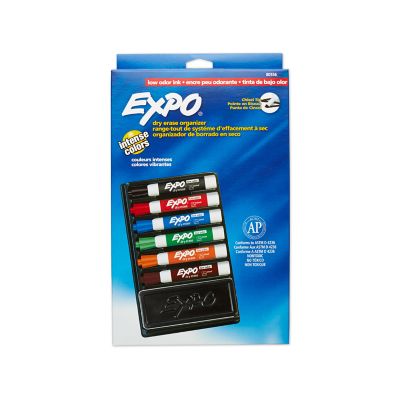 Expo® Low Odor Dry-Erase Organizer Kit, Chisel Tip