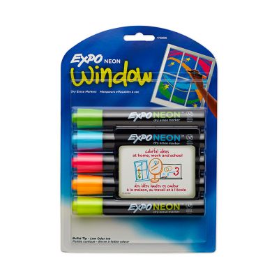 Assorted Colors 8 Count & Expo Whiteboard Board Eraser Ultra Fine Tip EXPO Dry Erase Markers Great for School Supplies 