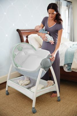 changing table and bassinet in one