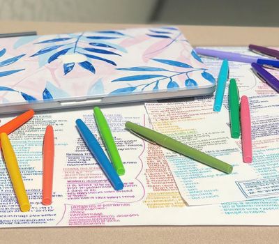 color coded writing
