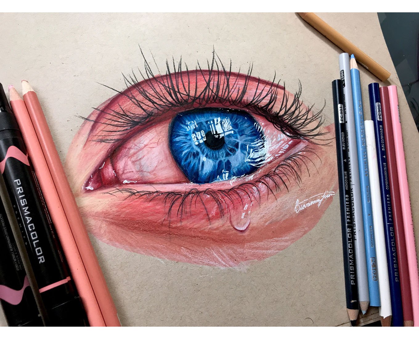 Drawing A Realistic Eye Prismacolor