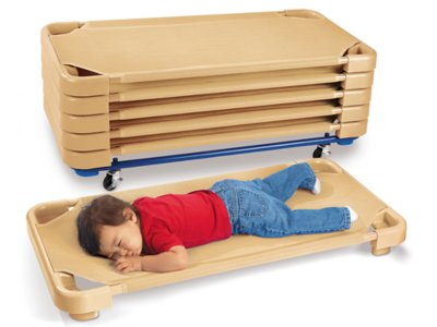 Children's Factory Toddler Cot Sheets - Elastic Fitted Daycare Nap Sheets