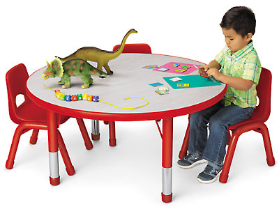 Kids Color Adjustable Round Tables At, Round Tables For Kids