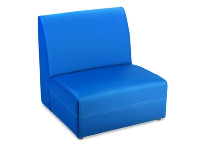 blue comfy chair