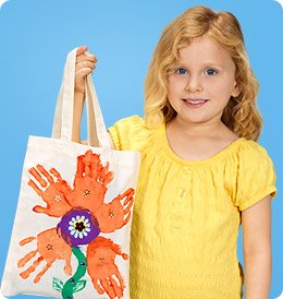 May Flowers Handprint Shopping Bag | Lakeshore® Learning Materials