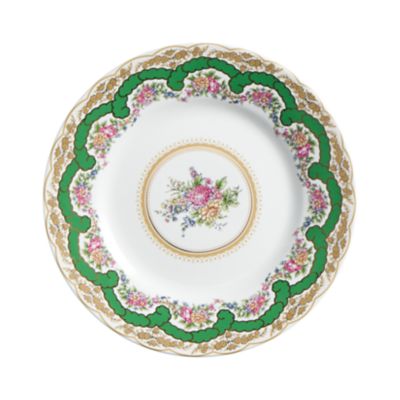 Check out the Fleur Emerald Dinner Plate 10.75" for rent