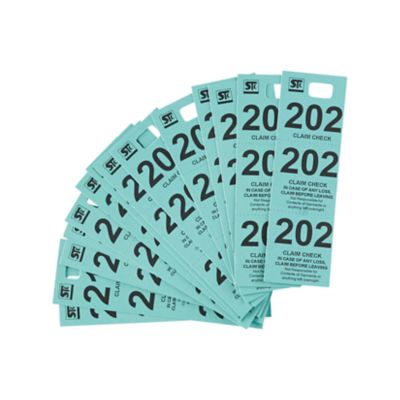 Check out the One Pack of 100 Coat Check Tags for rent