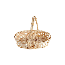 Check out the Straw Oval Basket with Handles 16"&nbsp;x&nbsp;13"&nbsp;x&nbsp;3" for rent