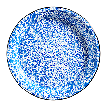 Check out the Tinware Chop Plate 12.5" Blue and White for rent