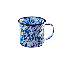 Check out the Tinware Mug Blue and White for rent