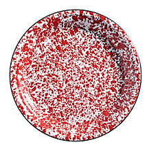 Check out the Tinware Chop Plate 12.5" Red and White (Limited Quantities Available) for rent