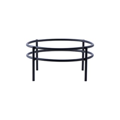 Check out the Wrought Iron Round Double Ring Stand 12" x 6" for rent