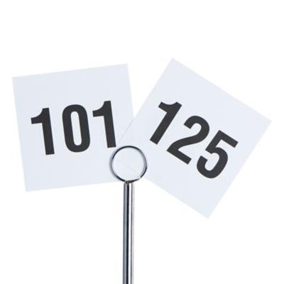 Check out the Printed Table Numbers 101 - 125 for rent