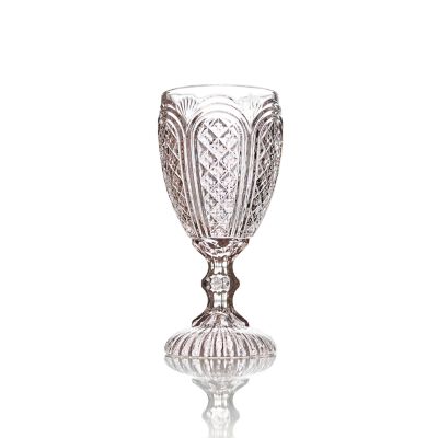 Check out the Essex Pink Tinted Goblet 11 oz. for rent