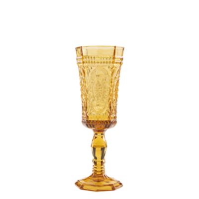 Check out the Roma Amber Flute Glass 4 oz. (Limited Quantities Available) for rent