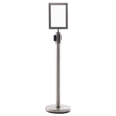 Check out the Stanchion Top Sign Frame Stainless Steel for rent