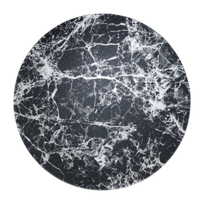 Check out the Marble Glass Charger 12.75" Black for rent