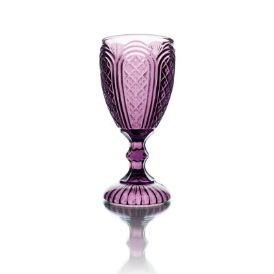 Check out the Essex Amethyst Tinted Goblet 11 oz. for rent