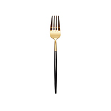Check out the Ellis Gold and Black Salad/Cake Fork for rent