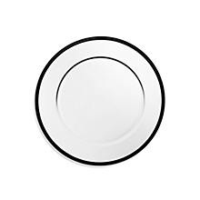 Check out the Spade Black Rim Glass Dinner 10.5" for rent