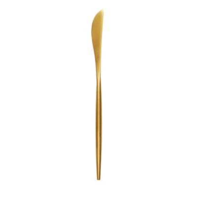 Check out the Ellis Gold Brushed Dinner Knife for rent