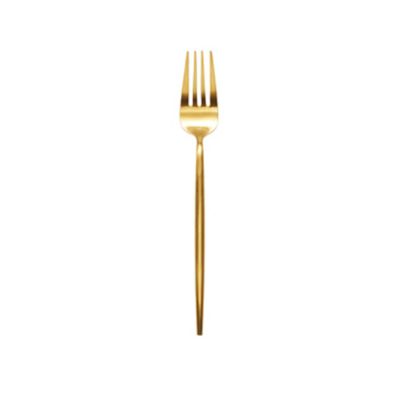 Check out the Ellis Gold Brushed Salad/Cake Fork for rent