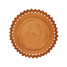 Check out the Woven Rim Rattan Charger 12.25" for rent