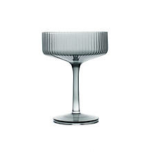 Check out the Jayden Glacier Grey Champagne Coupe Glass 10 oz. for rent