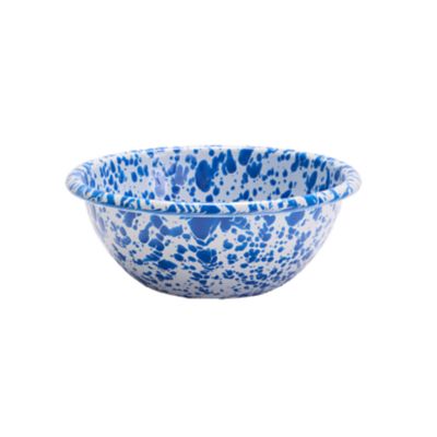 Check out the Tinware Cereal Bowl 6.25" Blue and White for rent
