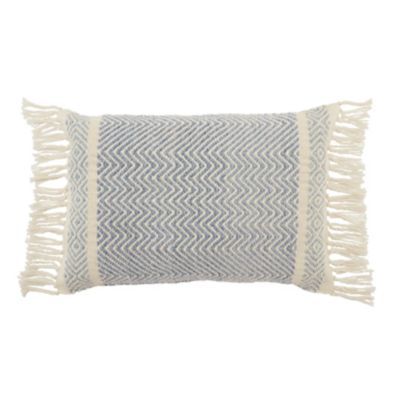 Check out the Chevron Blue Pillow 24" x 16" for rent