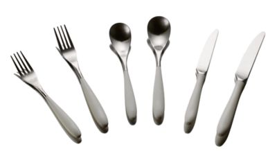 Flatware in Black Acrylic  Dinner Fork, Salad Fork & Dinner Knife