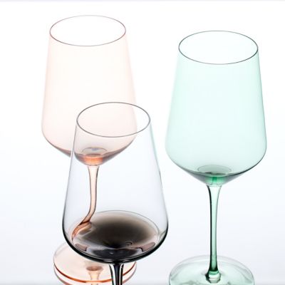 Studio Multi Color set of 6 Wine Glasses 8 oz. 