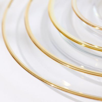 Detail image of Spade Gold Rim Glass Collection